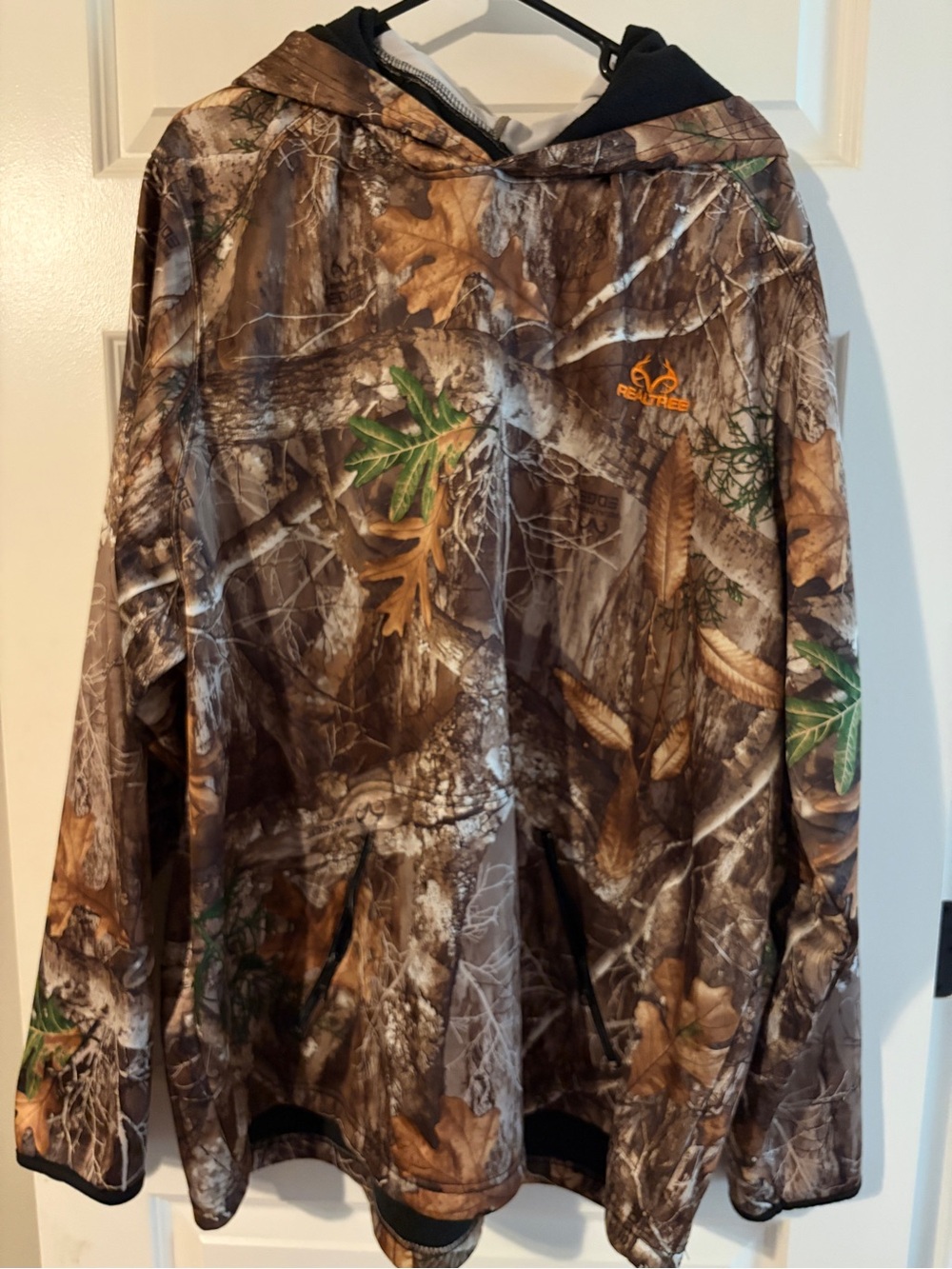 Realtree Brown, Green and Black Camo Pullover Hoodie